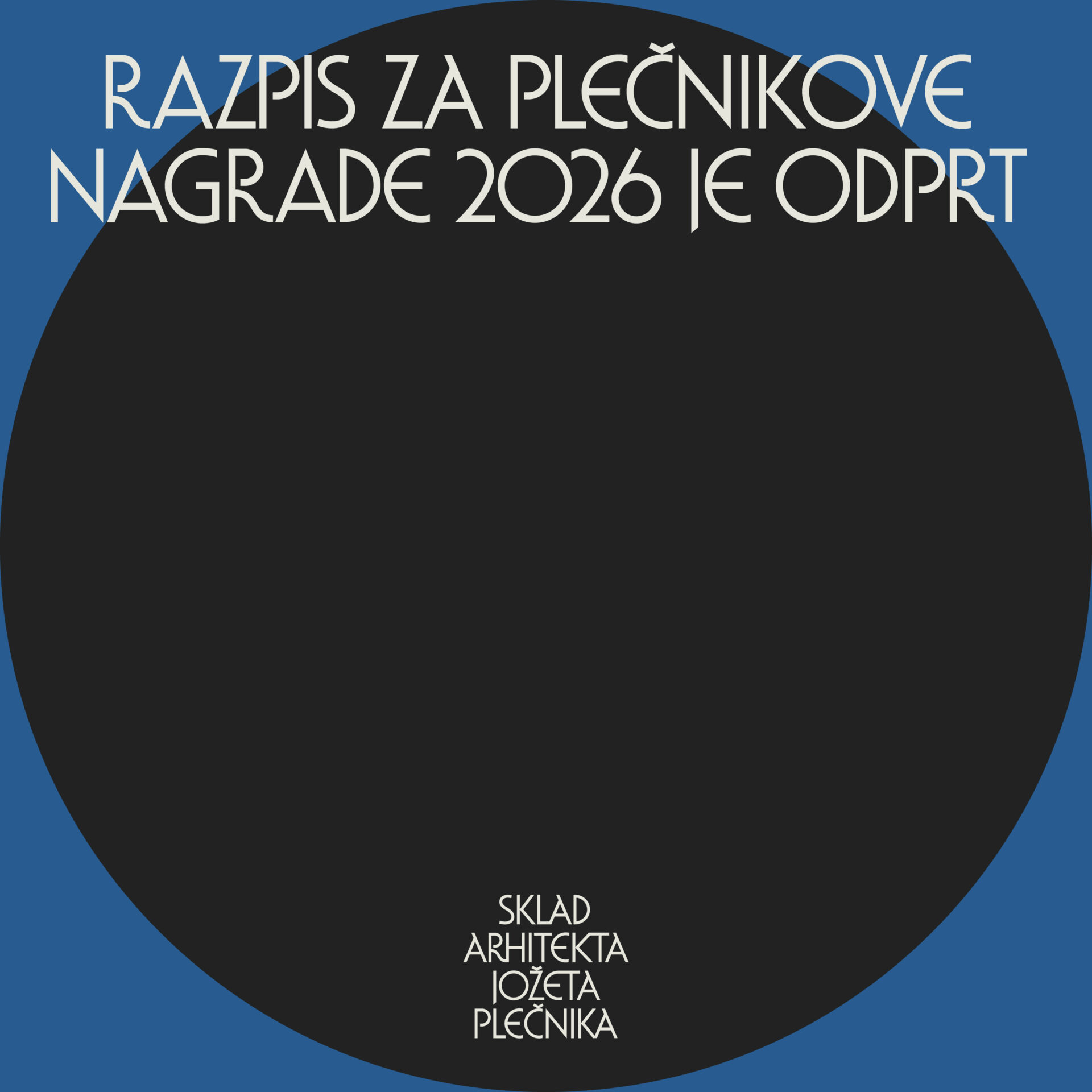 Razpis za Plečnikove nagrade 2026 je odprt